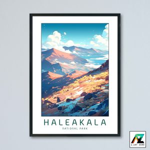 Volcanic Majesty: Haleakalā National Park Framed Wall Art in Pukalani