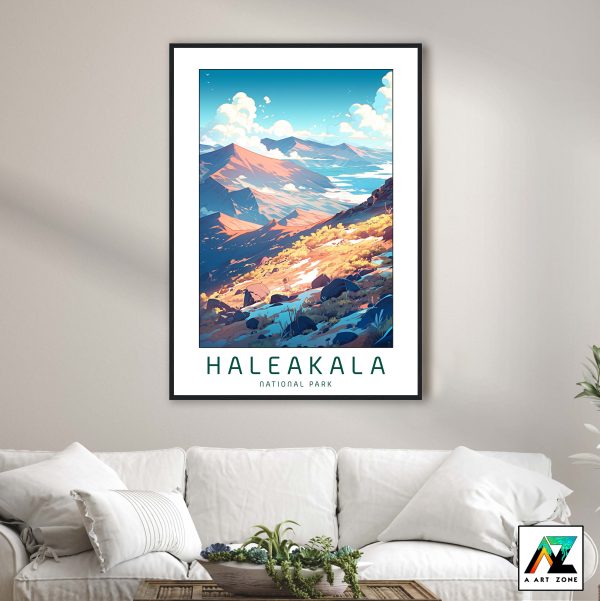 Pukalani's Timeless Beauty: Haleakalā Framed Wall Art in National Park