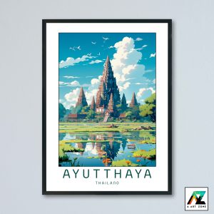 Siam's Grandeur: Ayutthaya Framed Wall Art