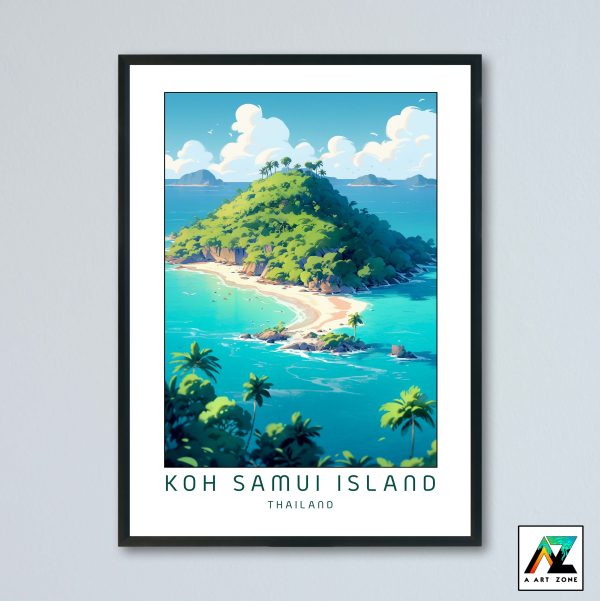 Artistry in Nature: Island Scenery in Koh Samui Island Framed Wall Art
