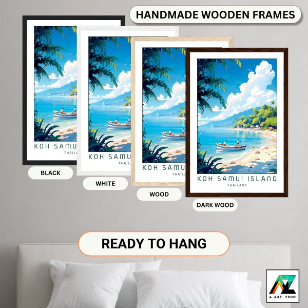 Island Breezes: Framed Wall Art Capturing the Coastal Charm of Koh Samui