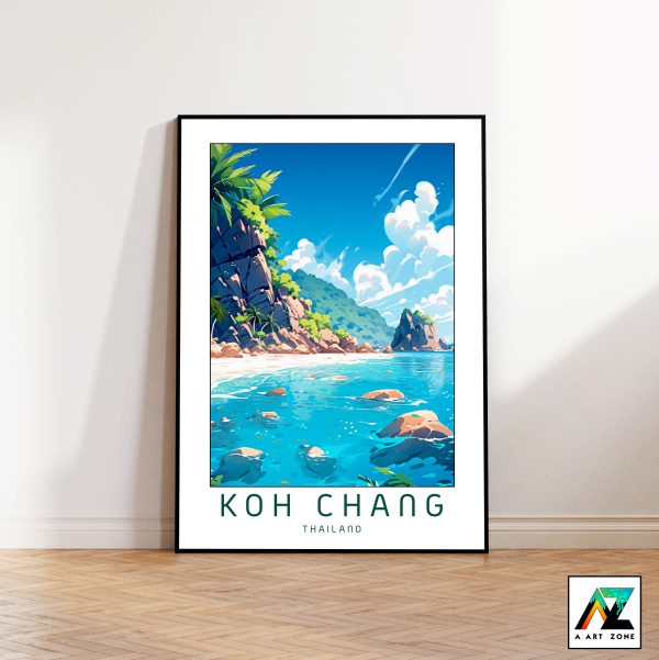 Tropical Sanctuary: Koh Chang Framed Wall Art Over Trat Province's Island Landscapes