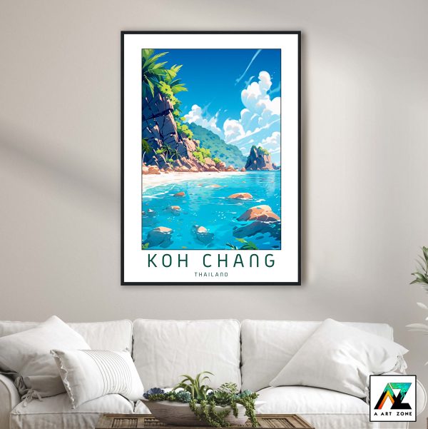 Artistry in Nature: Island Scenery of Koh Chang Framed Wall Art