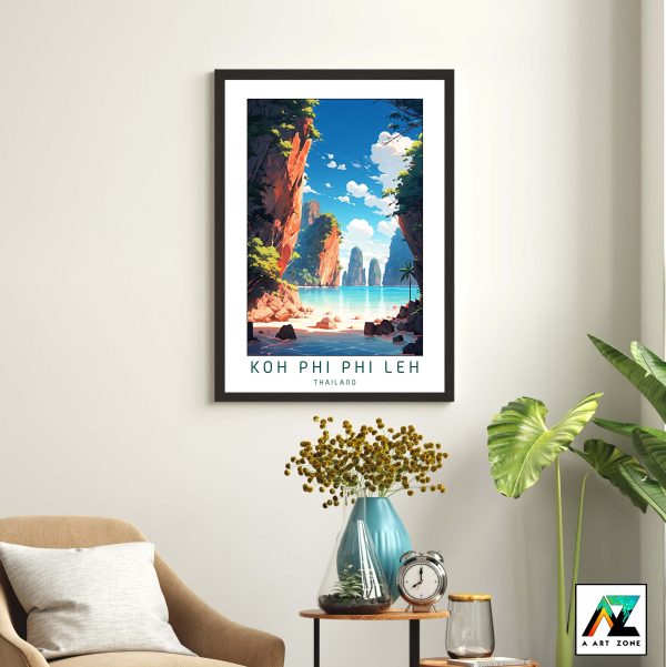 Tropical Symphony: Framed Ko Phi Phi Leh Wall Art in Krabi Province, Thailand