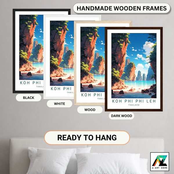 Island Serenity: Ko Phi Phi Leh Framed Wall Art