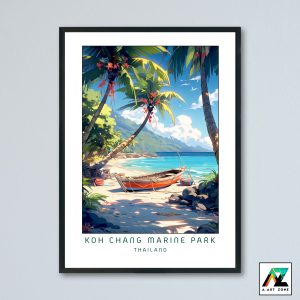 Sunny Symphony: Framed Koh Chang Marine Park Wall Art in Trat Province, Thailand