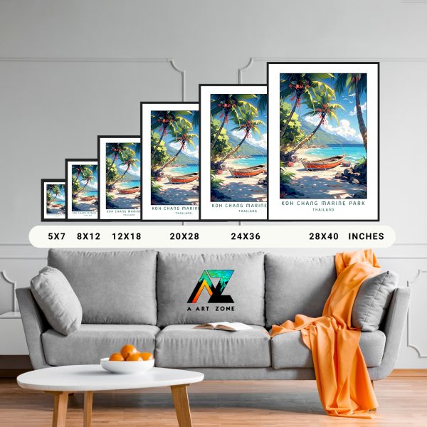 Coastal Serenity: Koh Chang Marine Park Framed Wall Art in Trat Province