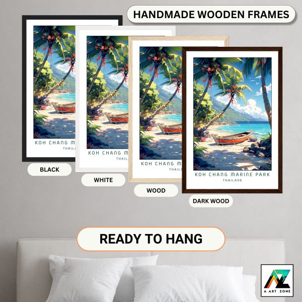 Beach Bliss: Koh Chang Marine Park Framed Wall Art in Trat Province, Thailand