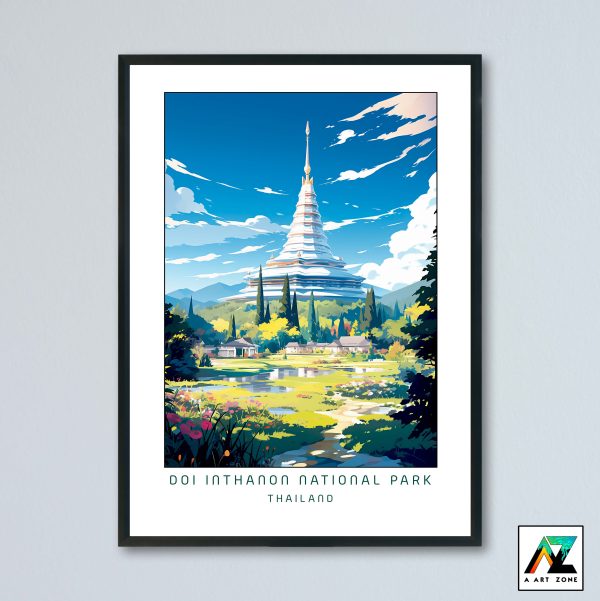 Nature's Spiritual Symphony: Framed Doi Inthanon Wall Art in Chom Thong District, Thailand