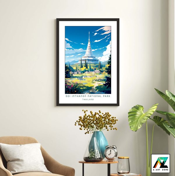 Natural Majesty: Framed Wall Art of Doi Inthanon in Chom Thong District