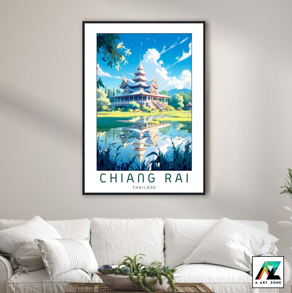 Enchanting Temple Bliss: Chiang Rai Framed Wall Art