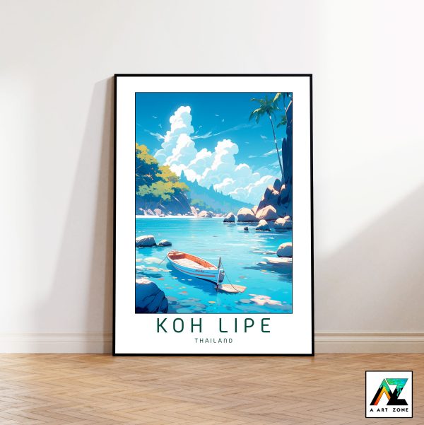 Artistry in Thai Serenity: Satun Province's Koh Lipe Framed Wall Art