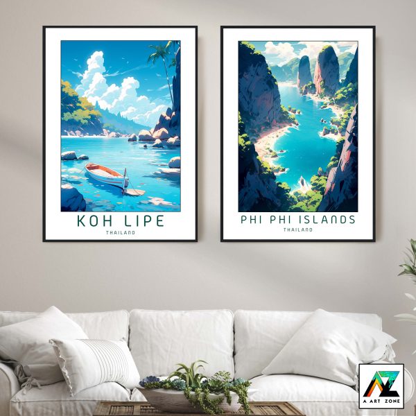 Pristine Island Bliss: Koh Lipe Framed Wall Art