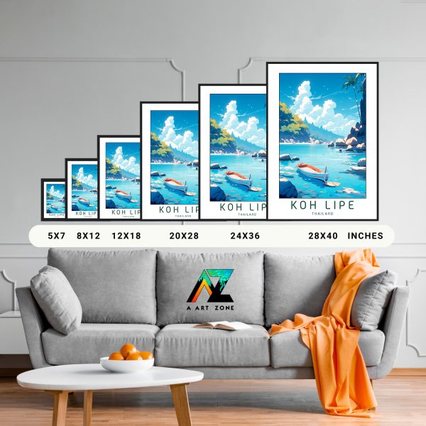 Island Serenity: Koh Lipe Framed Wall Art in Satun Province