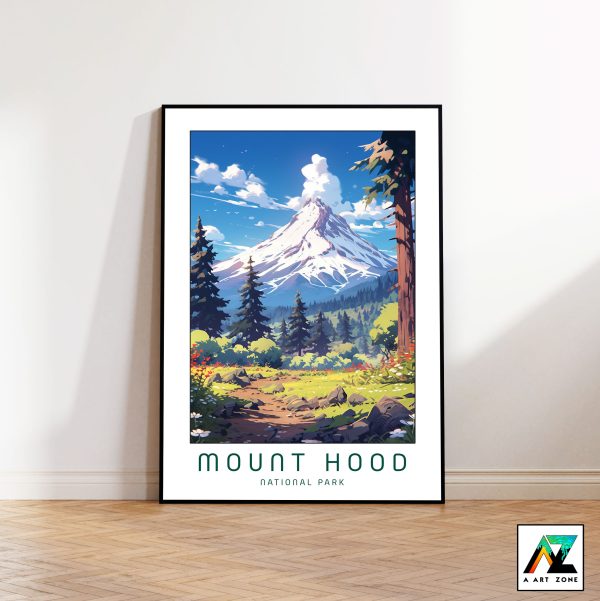Oregon Wilderness Retreat: Mount Hood National Forest Framed Wall Art