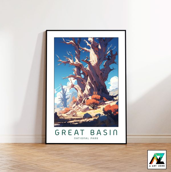 American Mountain Charm: Framed Wall Art of Great Basin National Park