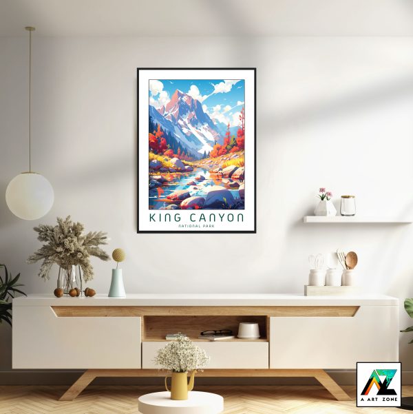 Canyon Majesty: Kings Canyon National Park Framed Wall Art in Fresno