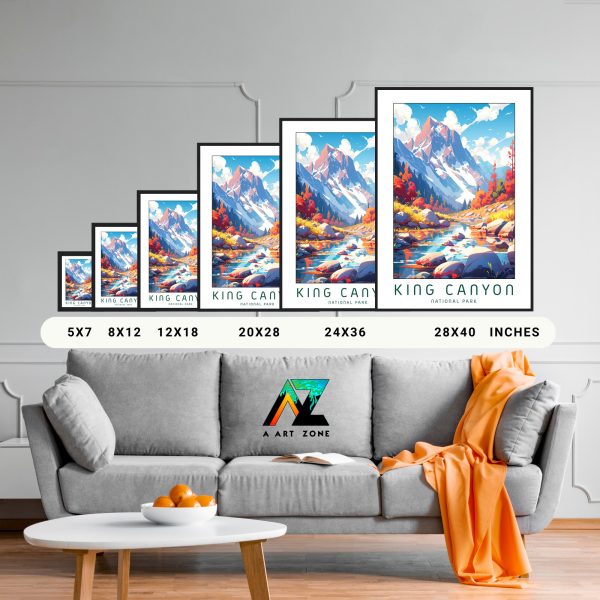 Californian Canyon Retreat: Kings Canyon National Park Framed Wall Art