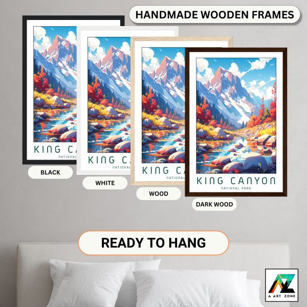 Nature's Canyon Symphony: Framed Kings Canyon Wall Art in Fresno, California