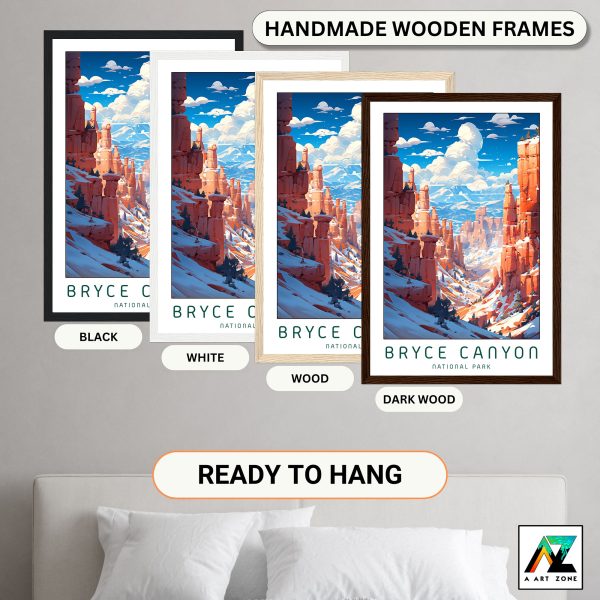 Nature's Canyon Symphony: Framed Bryce Canyon Wall Art in Tropic, Utah