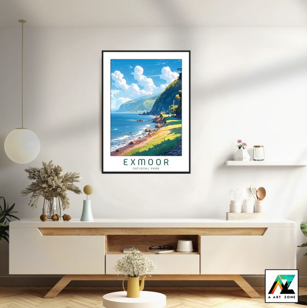 Coastal Allure: Exmoor National Park Framed Wall Art in Lynmouth and Lynton