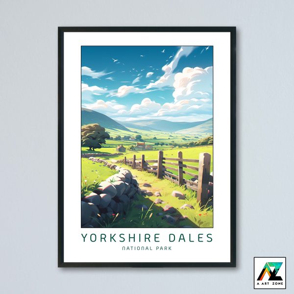 Untamed Dales Peaks: Yorkshire Dales National Park Framed Wall Art