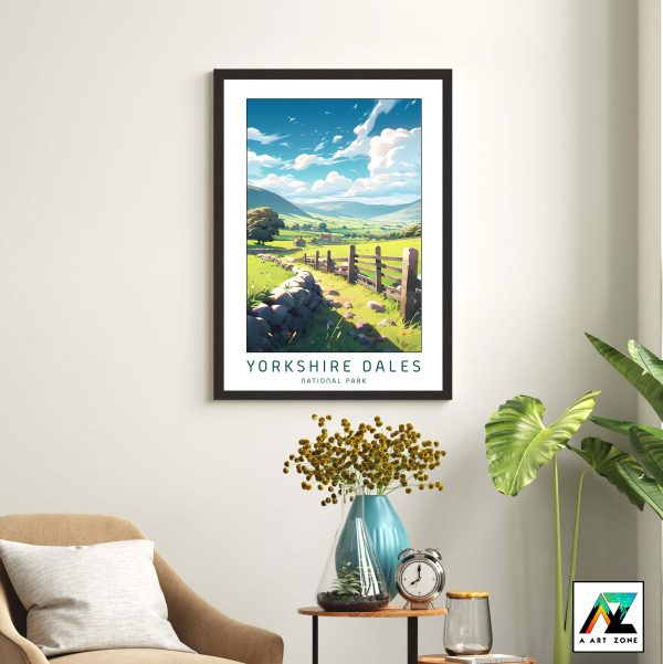 Nature's Dales Symphony: Framed Yorkshire Dales National Park Wall Art in Leeds, England