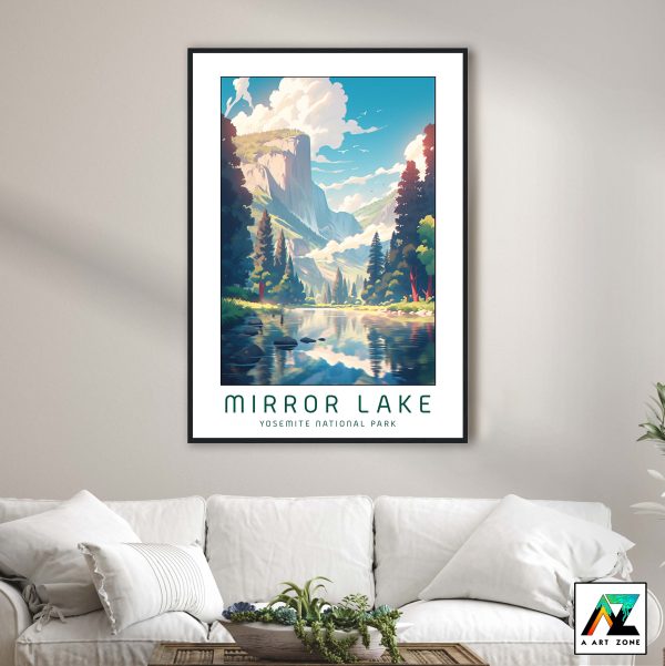 Mirror Lake Magic: Yosemite National Park Framed Art