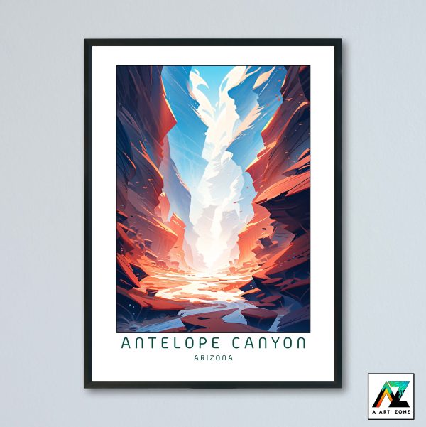 Canyon Elegance: Antelope Canyon Framed Wall Art in Page, Arizona