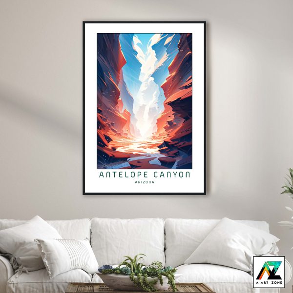 Untamed Canyon Beauty: Antelope Canyon Framed Wall Art