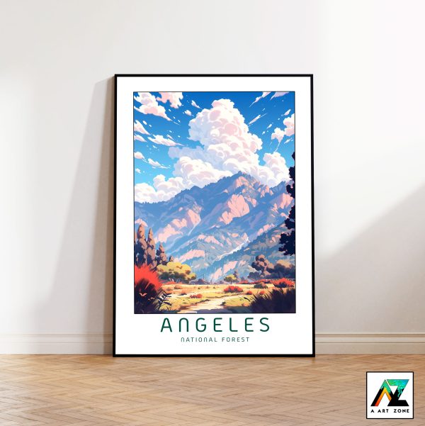 American Nature Escape: Framed Wall Art of Angeles National Forest