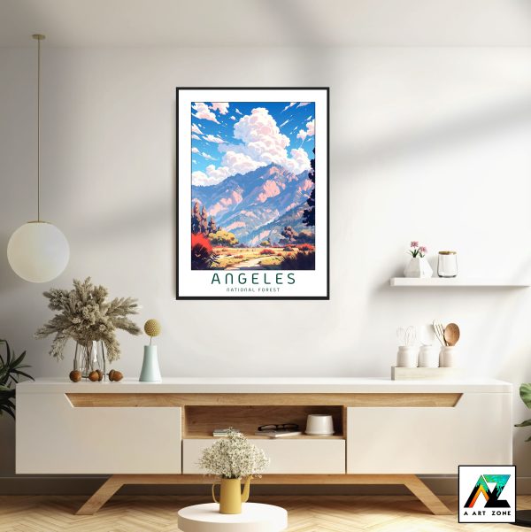 Untamed Forest Beauty: Angeles National Forest Framed Wall Art