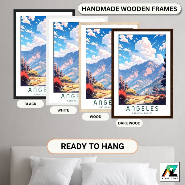 Forest Serenity: Angeles National Forest Framed Wall Art in Los Angeles, California
