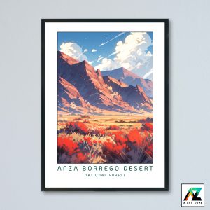 Sunny Desert Beauty: Anza Borrego State Park Framed Wall Art