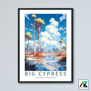 Big Cypress National Preserve Everglades City Florida USA - National Preserve Scenery Artwork