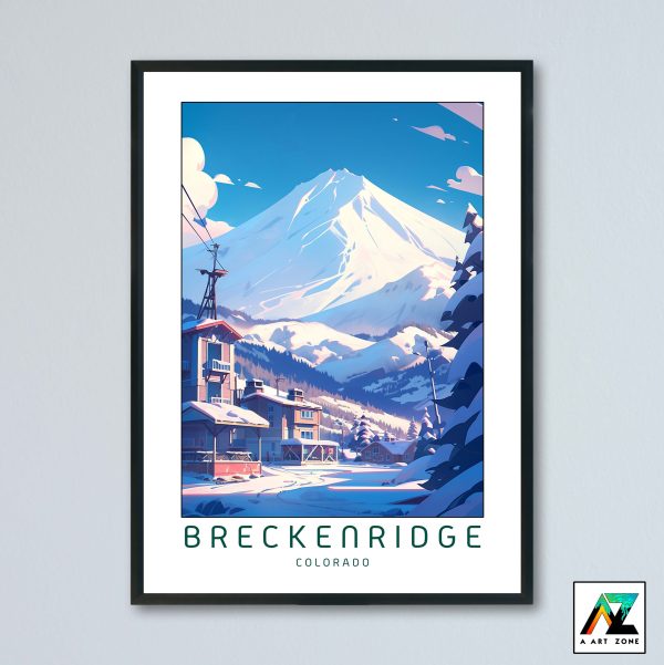 Breckenridge Ski Resort White River National Forest Colorado USA - Ski Resort Scenery Artwork