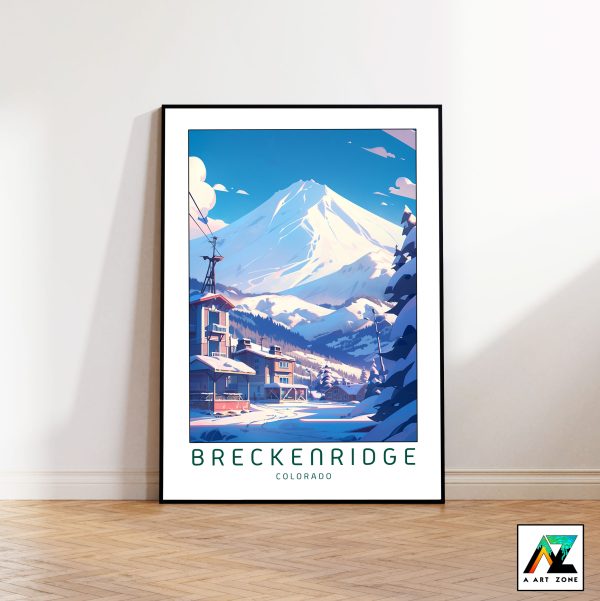 Ski Resort Adventure: Breckenridge Framed Wall Art