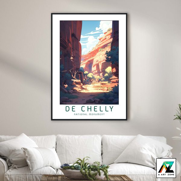 Canyon Tranquility: De Chelly National Monument Framed Wall Art in Apache County, Arizona