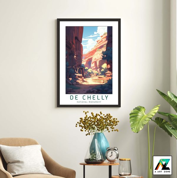 Arizona Canyon Majesty: Framed Wall Art of De Chelly National Monument Apache County