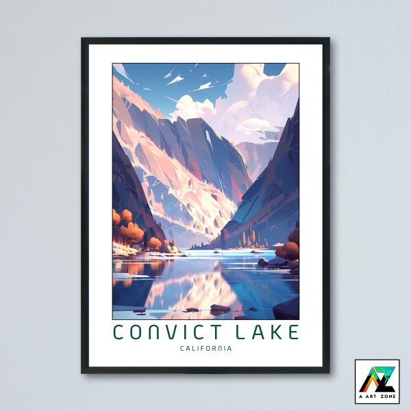 Convict Lake Mono County California USA - National Forest Lake Scenery Artwork