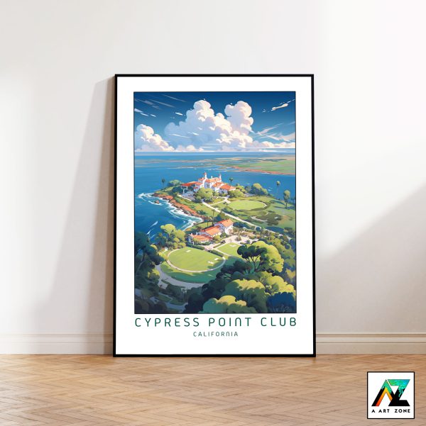 Golfing Retreat: Cypress Point Club Pebble Beach Golf Club Framed Wall Art