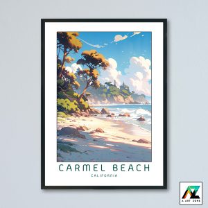 Carmel beach Carmel California USA - State Beach Scenery Artwork