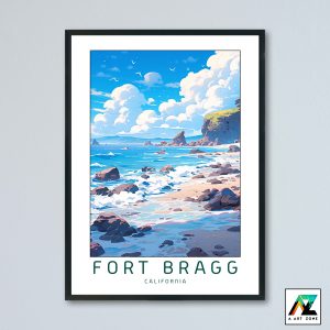 Fort Bragg Mendocino California USA - State Park Scenery Artwork