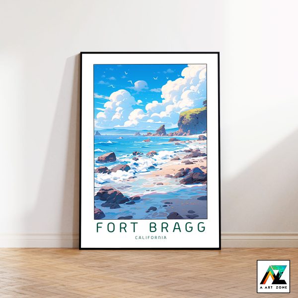 Coastal Tranquility: Fort Bragg Mendocino California Framed Wall Art