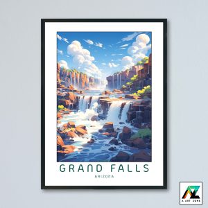 Grand Falls Flagstaff Arizona USA - Waterfall Waterfall Scenery Artwork