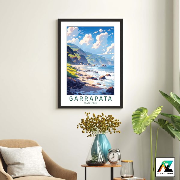 Artistry in Nature: Framed Wall Art of Garrapata State Park in Carmel, California