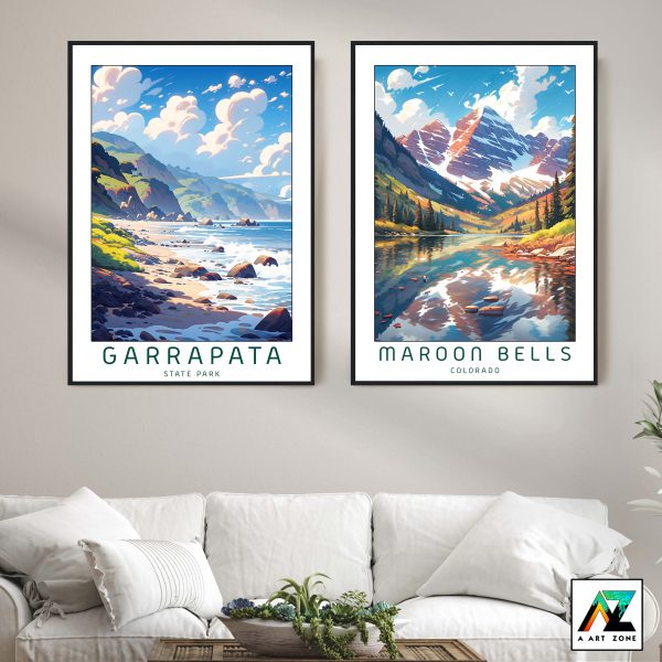 Elegance of the Coast: Framed Wall Art of Garrapata State Park