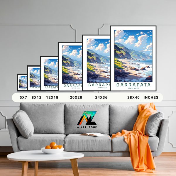 California Coastal Beauty: Framed Wall Art of Garrapata State Park