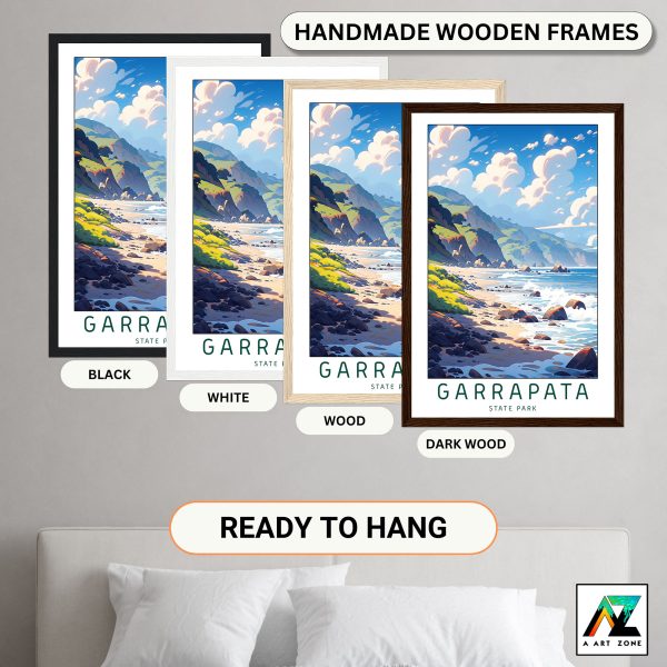 Serene Coastal Escapes: Garrapata State Park Framed Wall Art