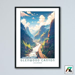 Glenwood Canyon Garfield County Colorado USA - Canyon Canyon Scenery Artwork